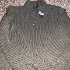 men’s polo Ralph Lauren knit quarter zip